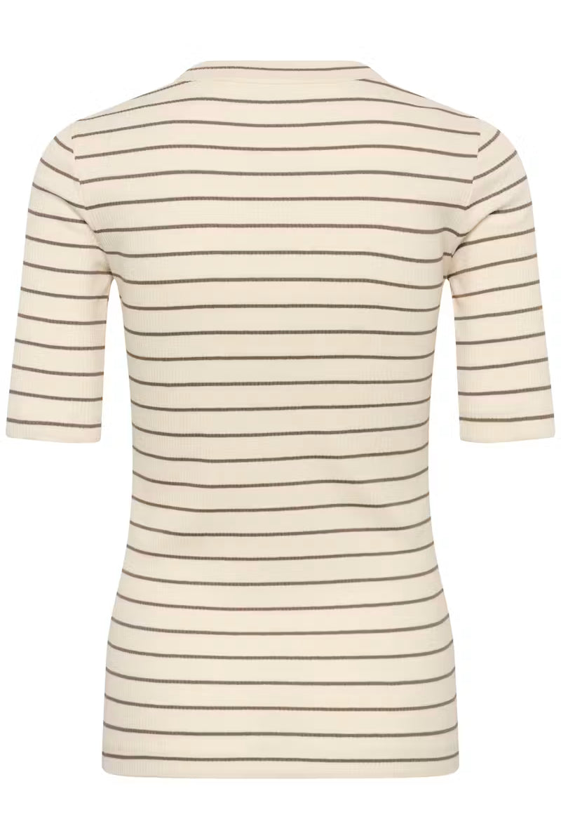 DagnaIW striped t-skjorte - whisper white - T-skjorter - Helt Dilla AS