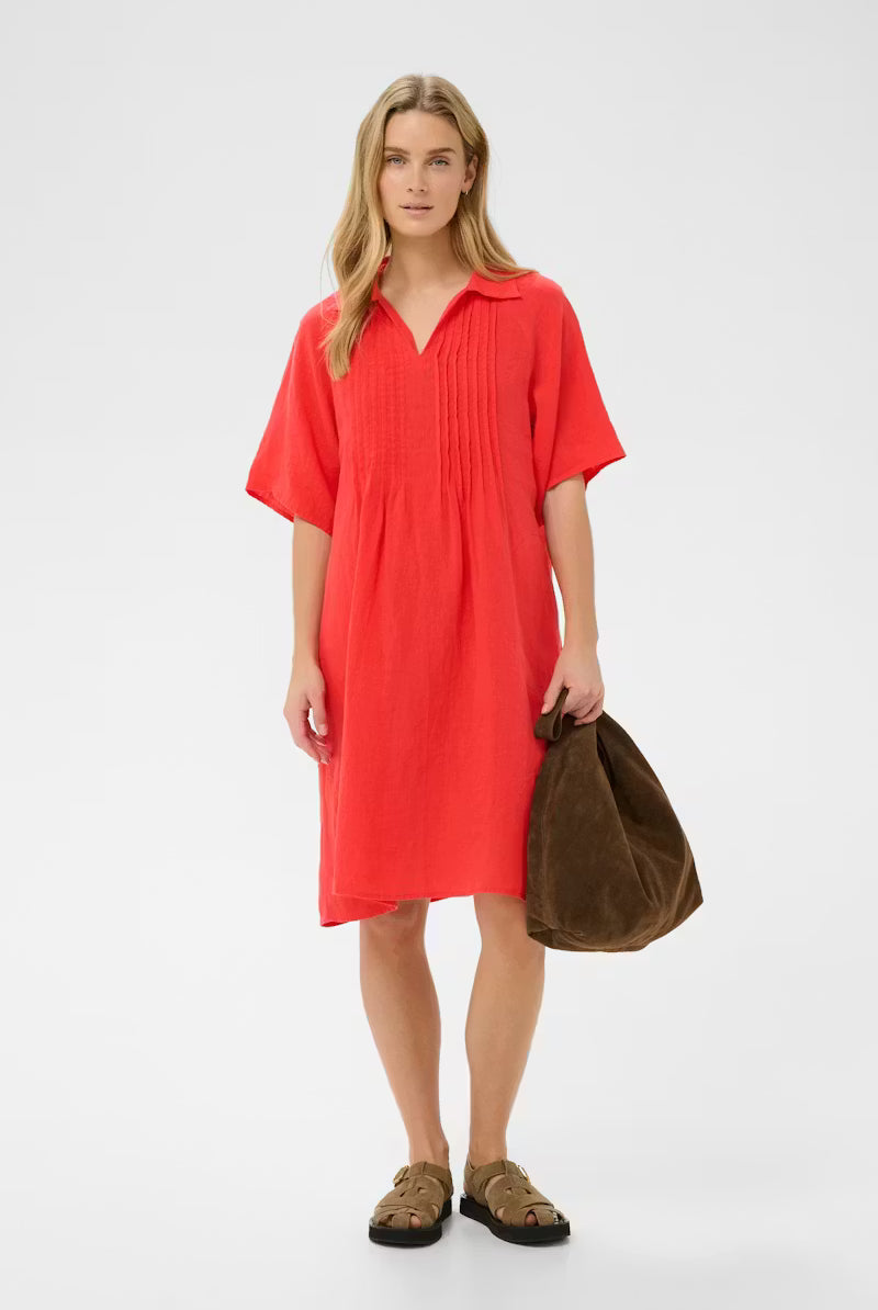 Ayla Dress - Poppy Red - Kjoler - Helt Dilla AS