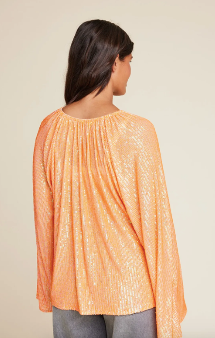 Grace sequins - orange - Singlet, Topper & T-skjorter - Helt Dilla AS