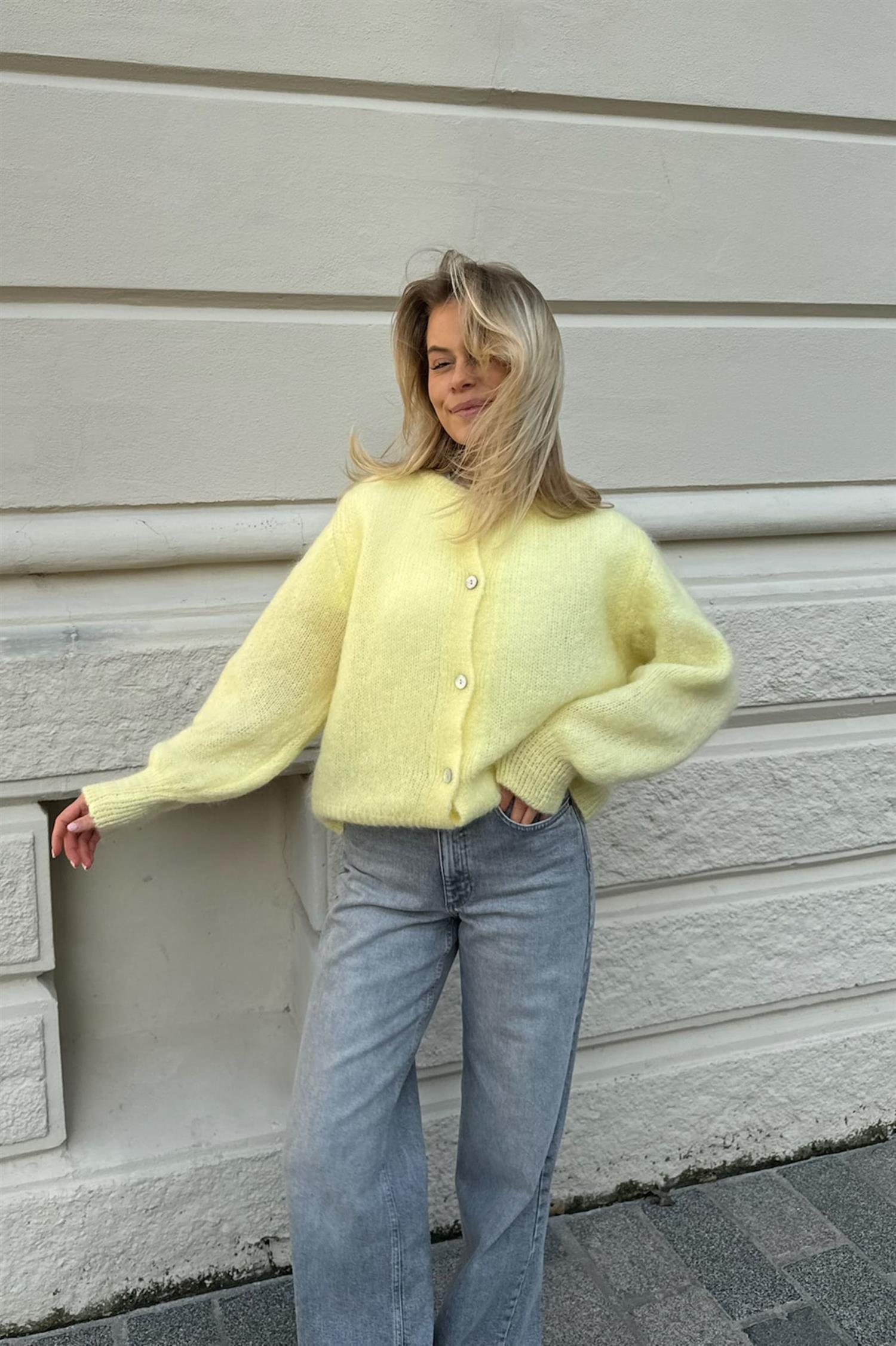 IdaIC Cardigan - Yellow - Cardigans - Helt Dilla AS