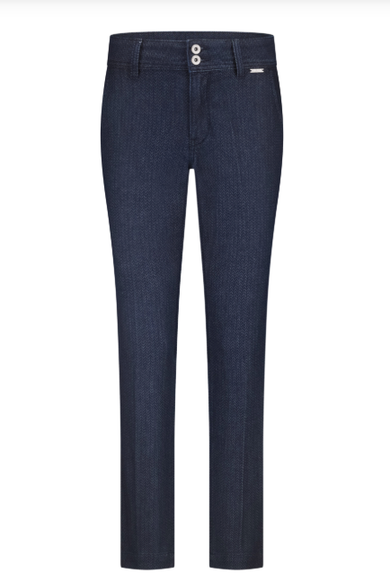 Diana Denim Herringbone - Dark Blue - Bukser - Helt Dilla AS