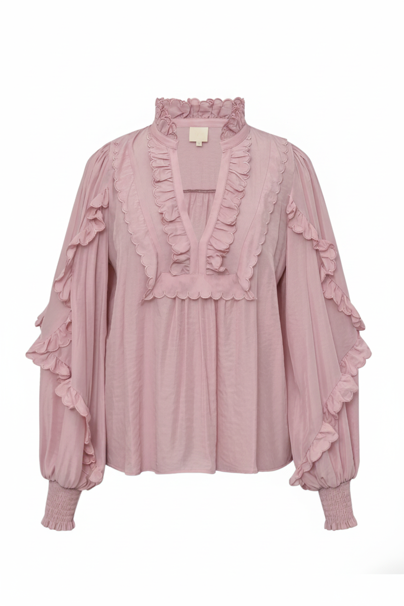Nana Blouse - Pale Pink - Bluser - Helt Dilla AS