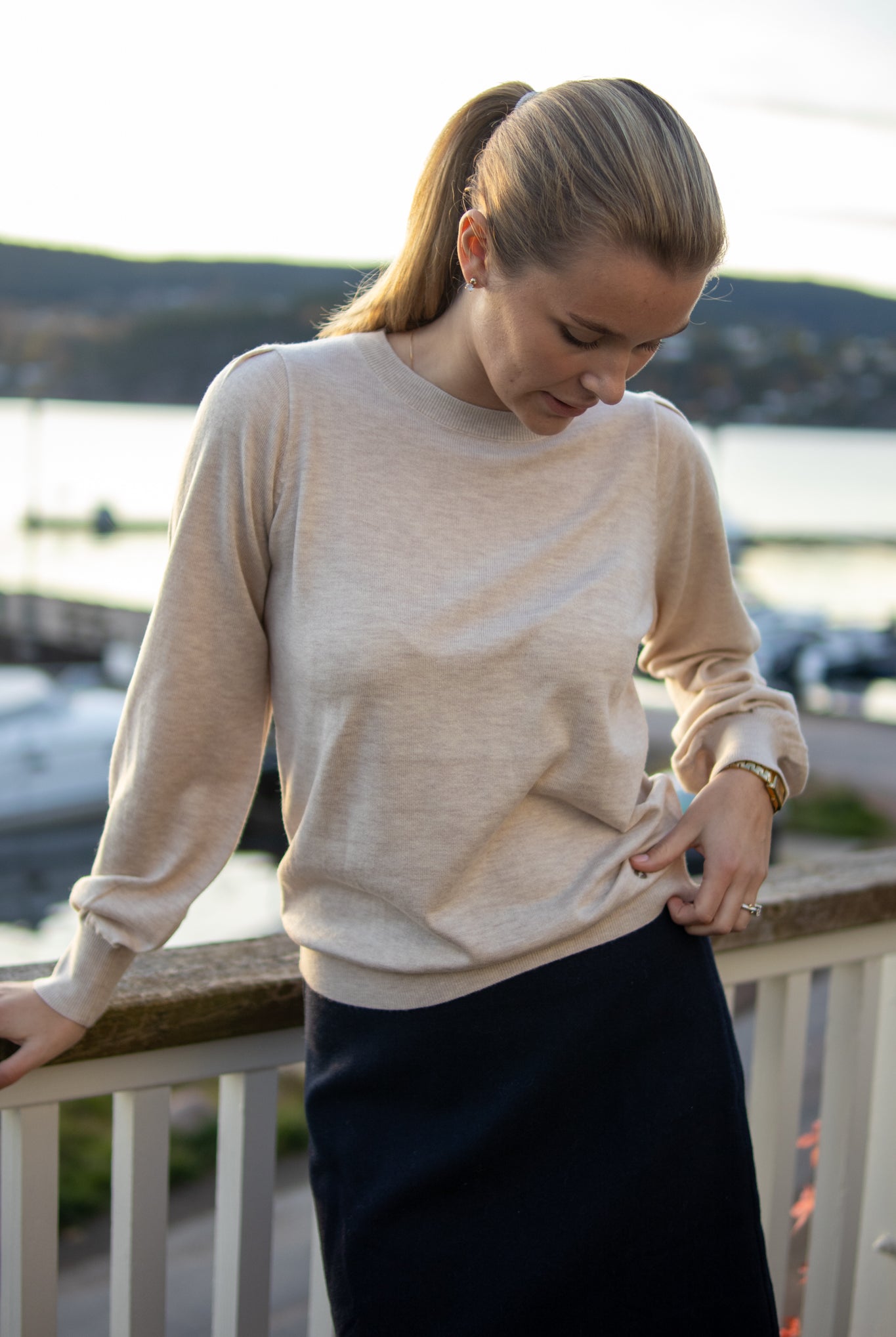 Sweet Puff Sleeve - Latte - Genser - Helt Dilla AS