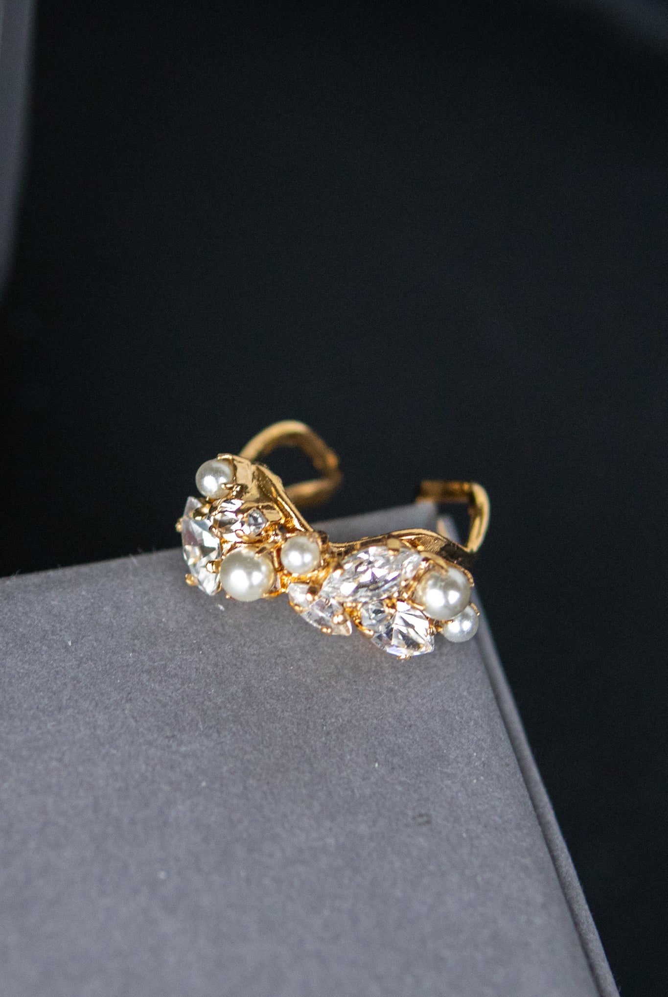Stella Ring - pearl/crystal - Tilbehør - Helt Dilla AS
