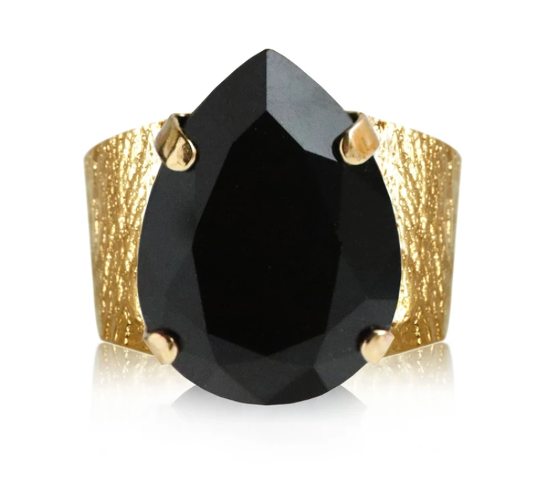 Classic Drop Ring - jet
