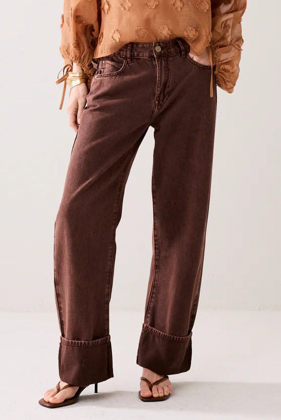 BAGGY TROUSERS - Brown - Bukser - Helt Dilla AS