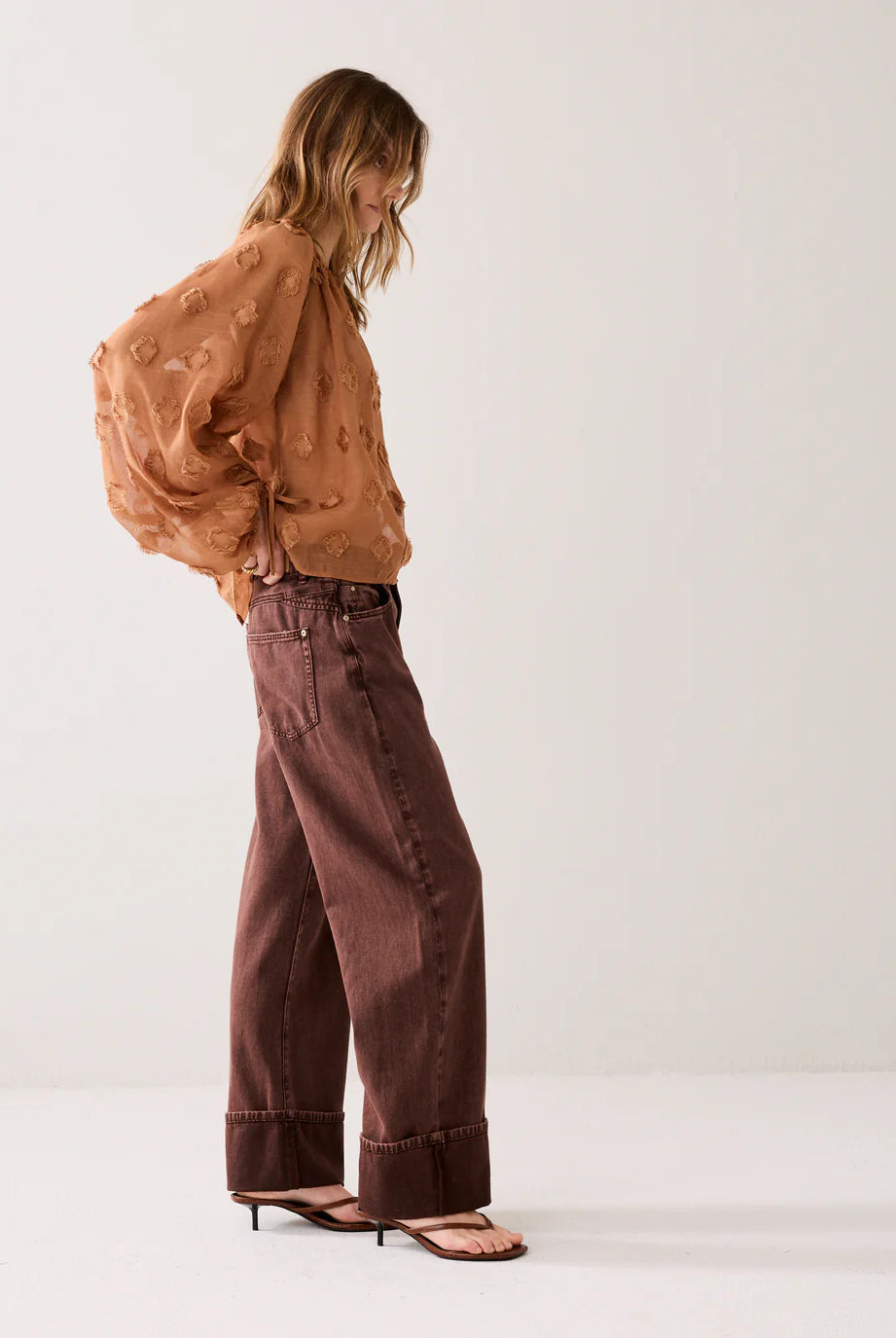 BAGGY TROUSERS - Brown - Bukser - Helt Dilla AS