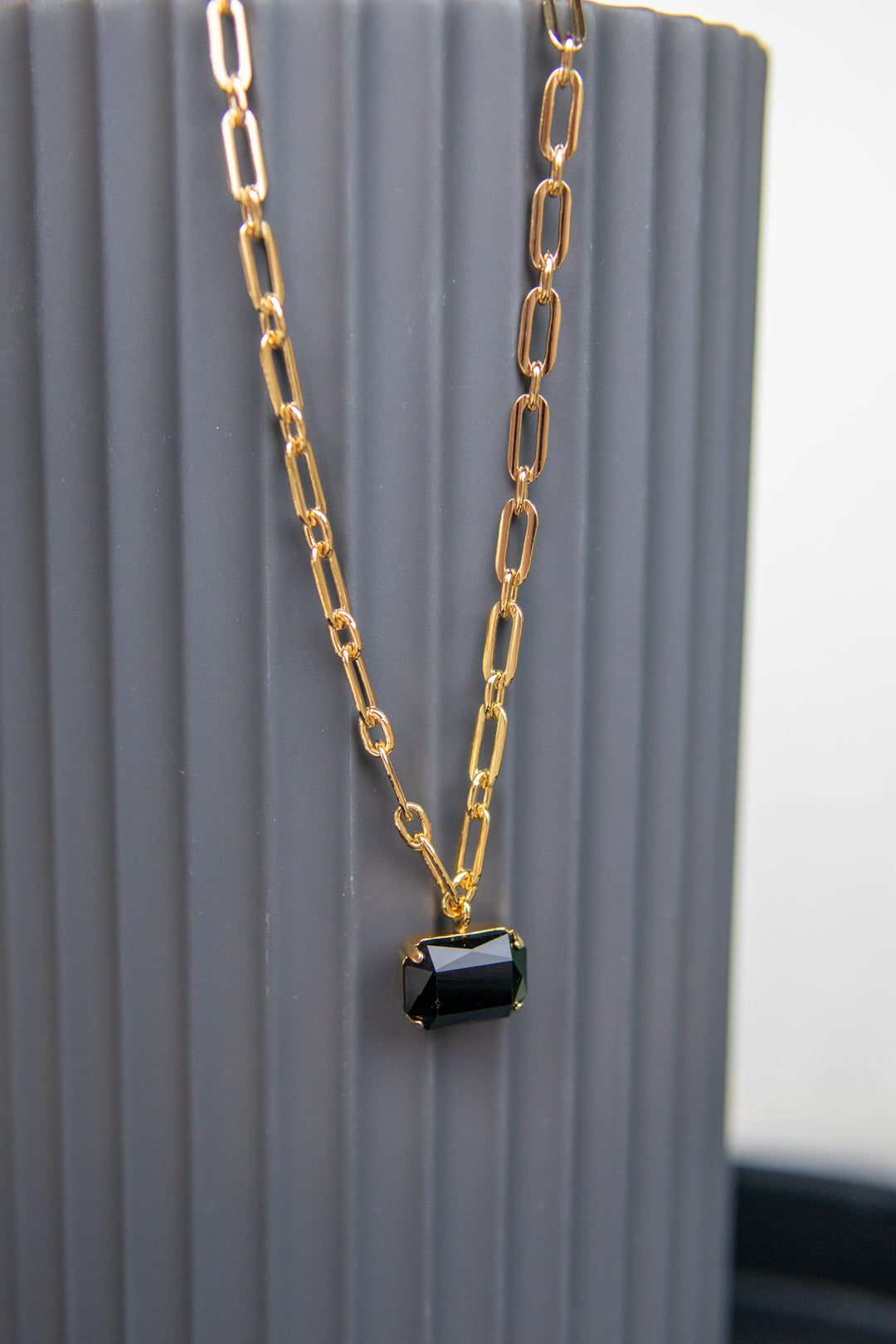 Mini Lydia Necklace - jet - Tilbehør - Helt Dilla AS