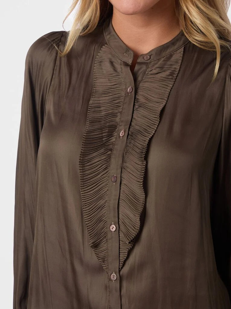 Zola Blouse - Brown - Bluser - Helt Dilla AS