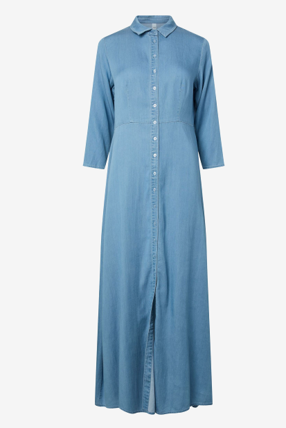Savanna 3/4 Long Chambray Dress -Skyway - Kjoler - Helt Dilla AS