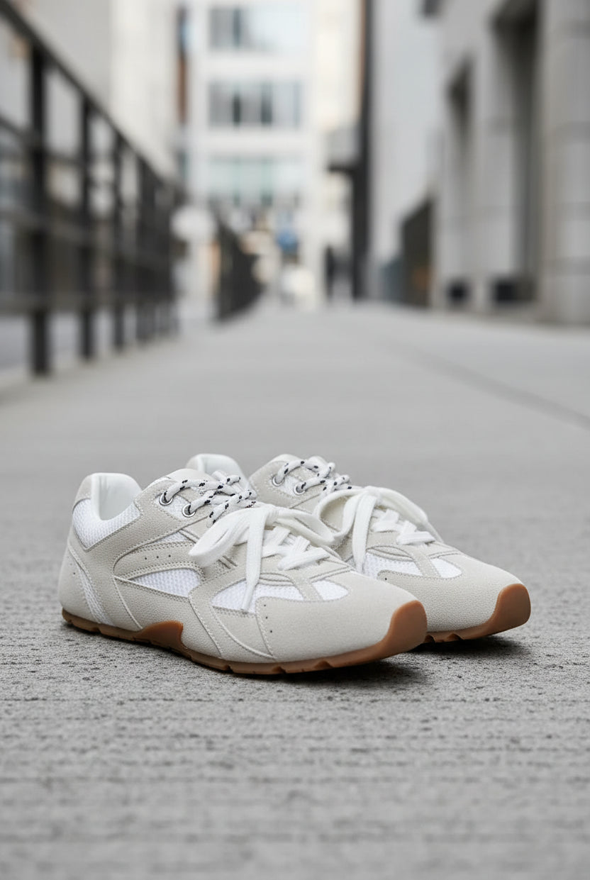 Asiel sneaker - white suede - Sko - Helt Dilla AS
