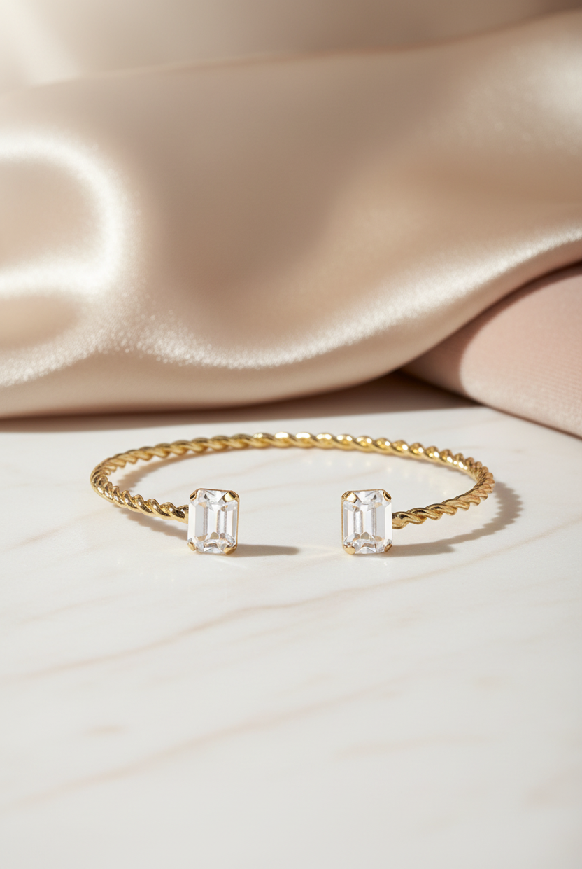 Lydia Bracelet / crystal - Tilbehør - Helt Dilla AS