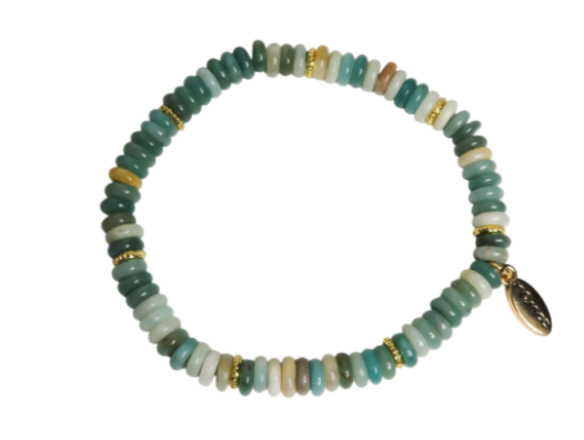 Santa Monica beads armbånd - Grønn