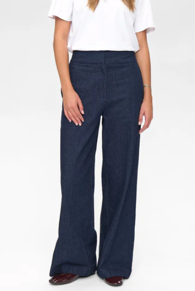 Bussy Denim Pant - Dark Blue Denim - Jeans - Helt Dilla AS
