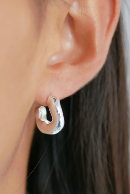 GIANNA hoops - SILVER - Tilbehør - Helt Dilla AS