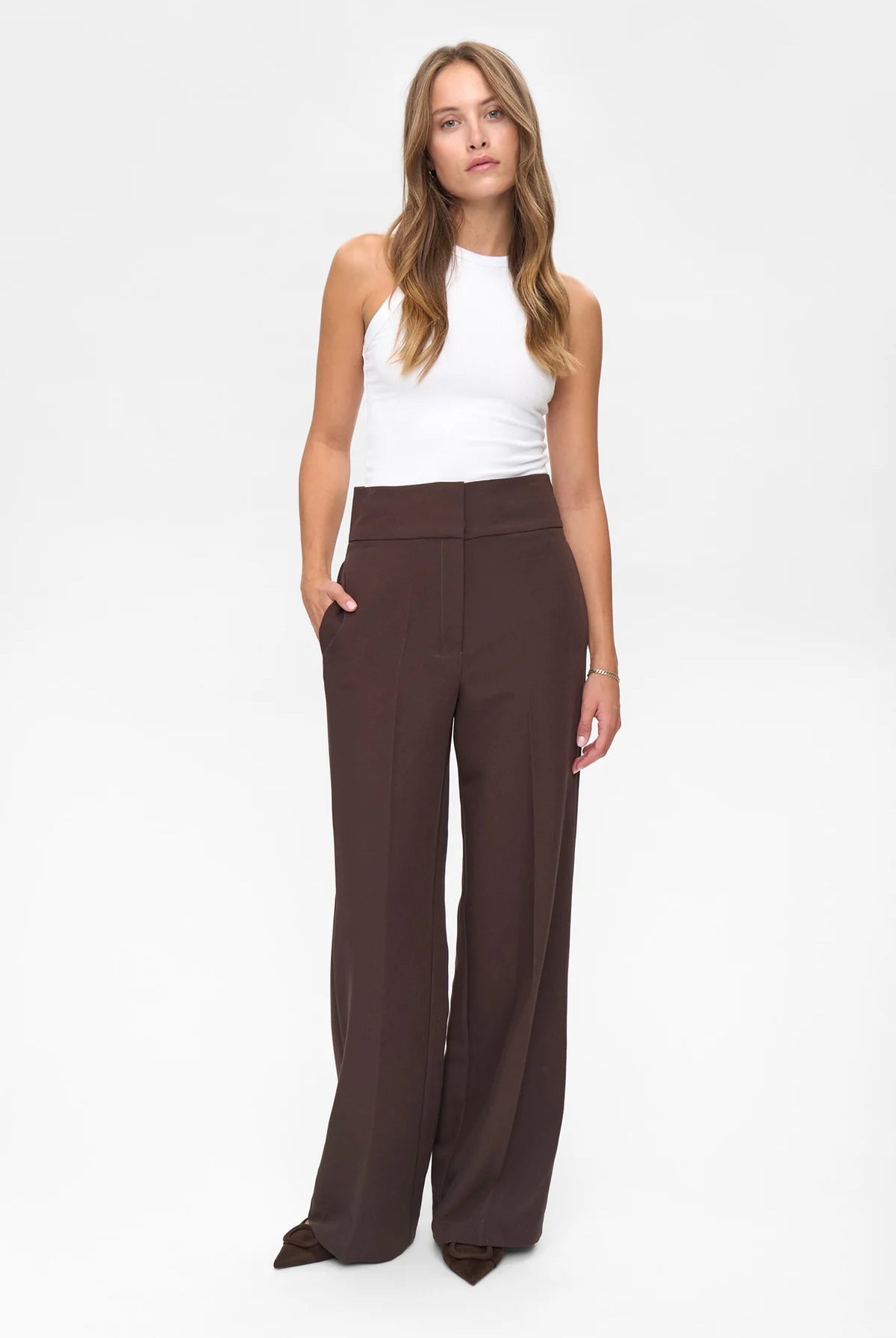 Bussy Pant- Coffee Brown - Bukser - Helt Dilla AS