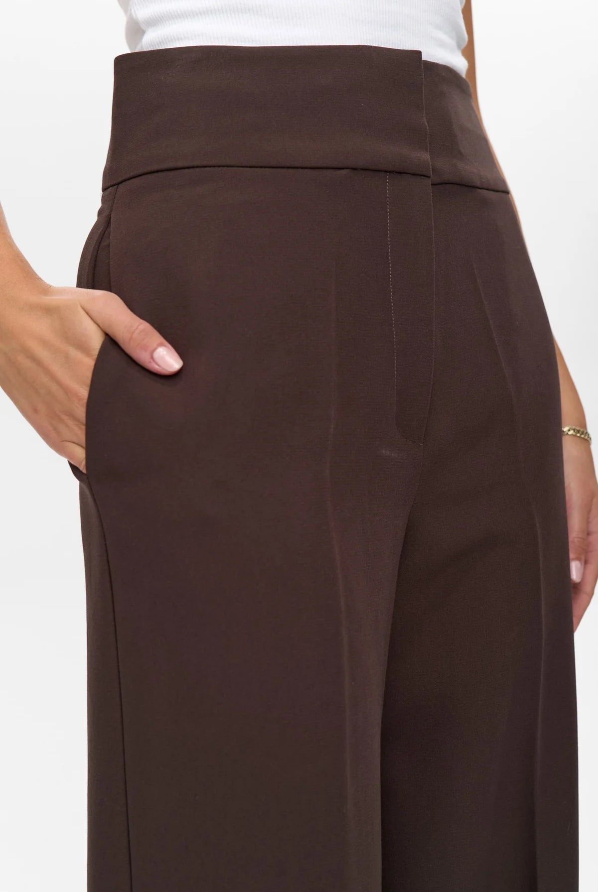 Bussy Pant- Coffee Brown - Bukser - Helt Dilla AS