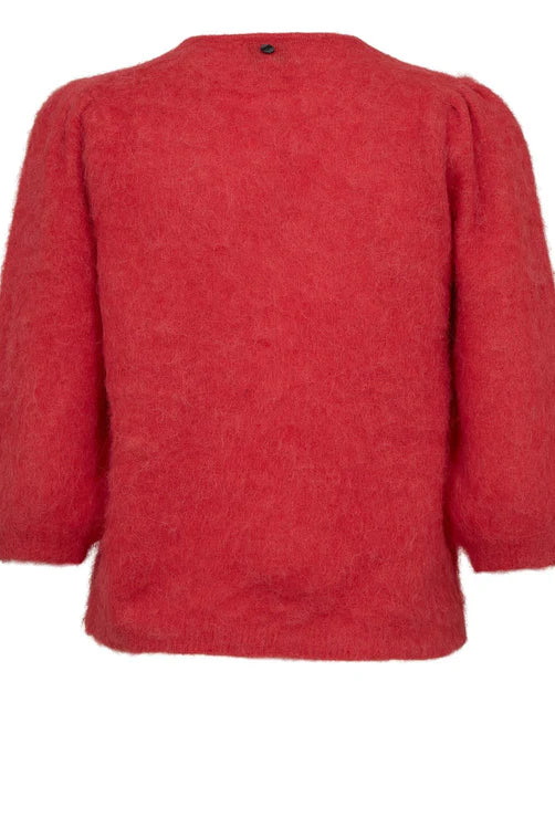 Suri Brushed SS Cardigan - Fiery Red - Cardigans - Helt Dilla AS