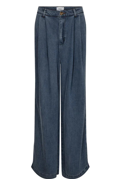 NuElida Pants - Snow Washed Denim - Bukser - Helt Dilla AS