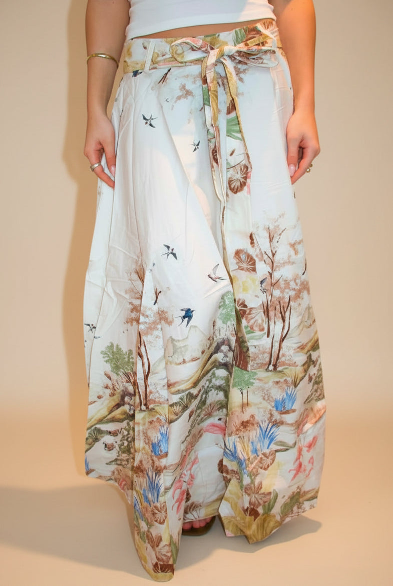 Lumine Pastel Print Skirt - Skjørt - Helt Dilla AS