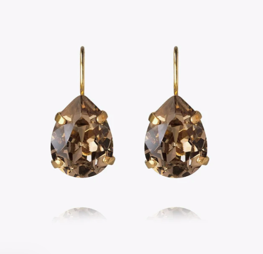 Mini Drop Clasp Earrings - Greige - Tilbehør - Helt Dilla AS