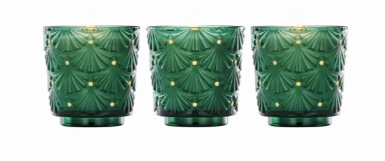 Noble Fir Garland pedestal candle trio - Tilbehør - Helt Dilla AS