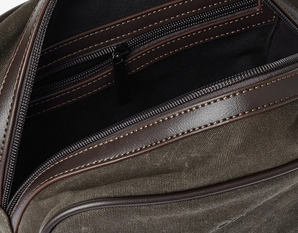 Waxed Cotton Washbag - Tarmac - Tilbehør - Helt Dilla AS