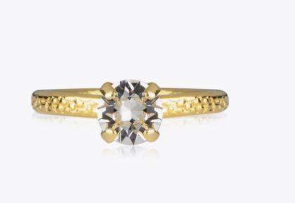 Natti Ring - Gold/ crystal - Tilbehør - Helt Dilla AS