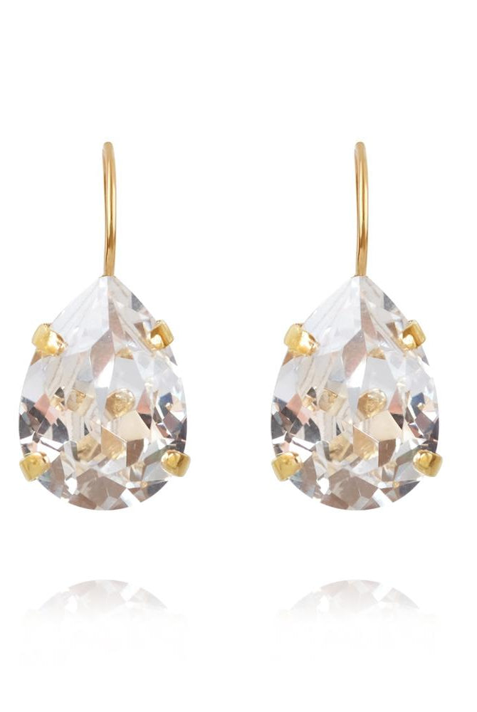 Mini Drop Clasp Earrings / Crystal - Tilbehør - Helt Dilla AS