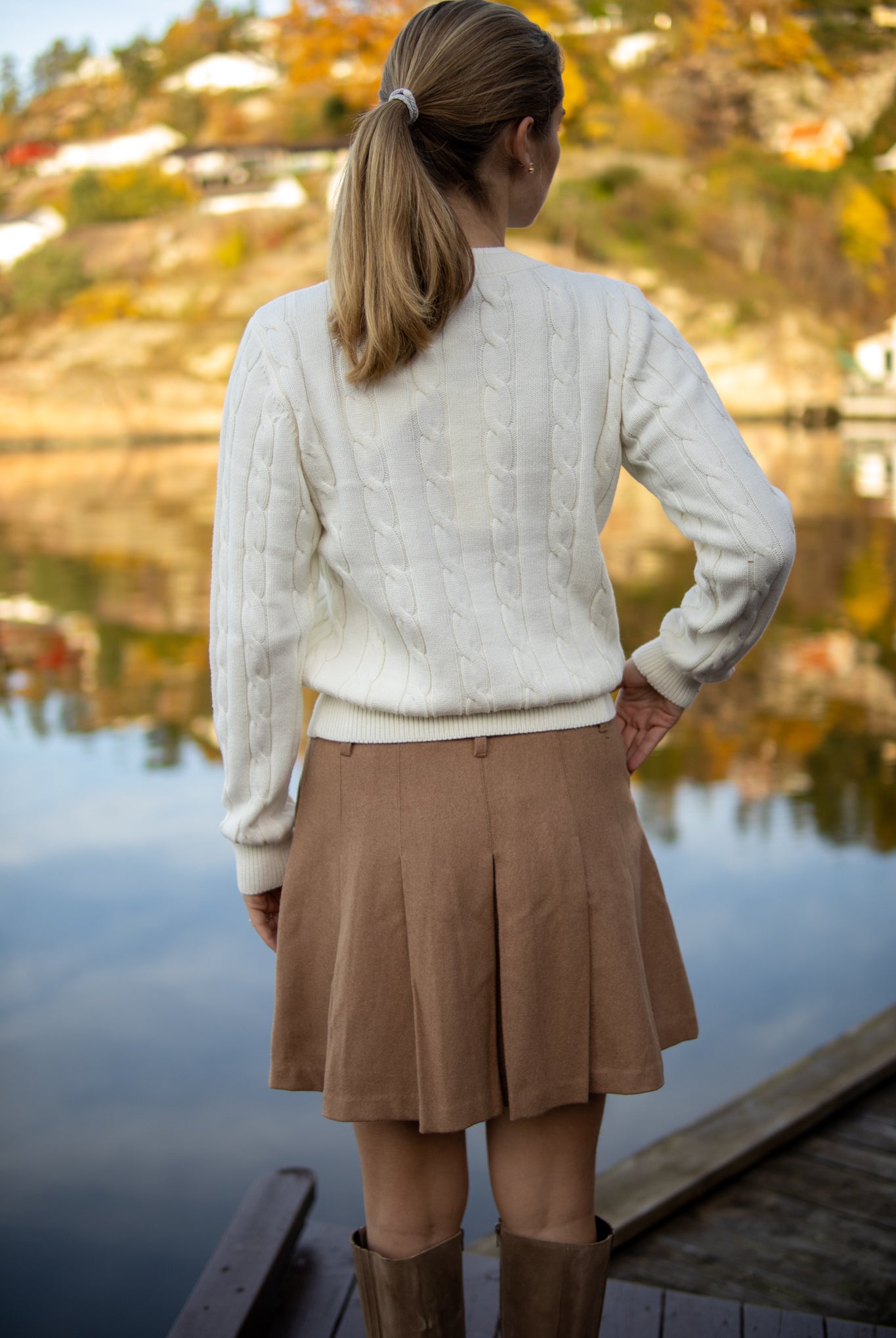 School Wool Skjørt - Camel - Skjørt - Helt Dilla AS