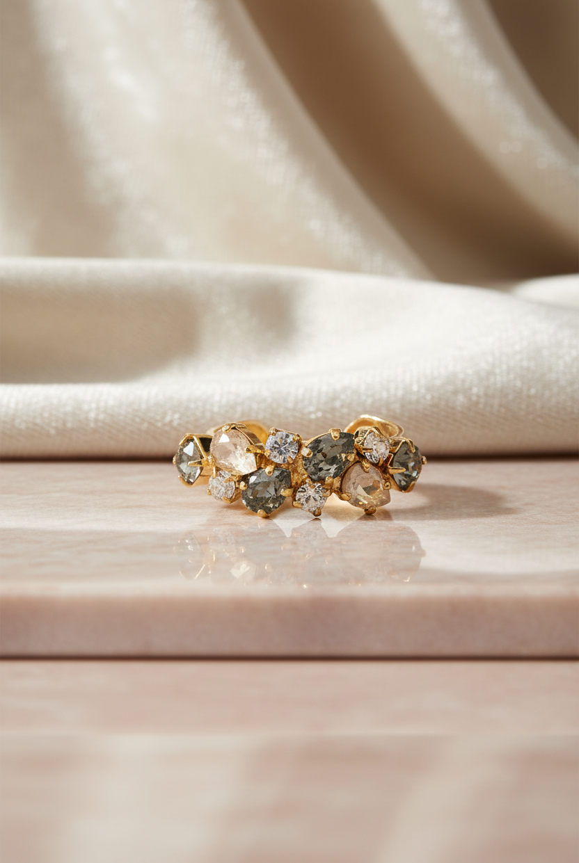 Gabriella Ring / black golden combo - Tilbehør - Helt Dilla AS