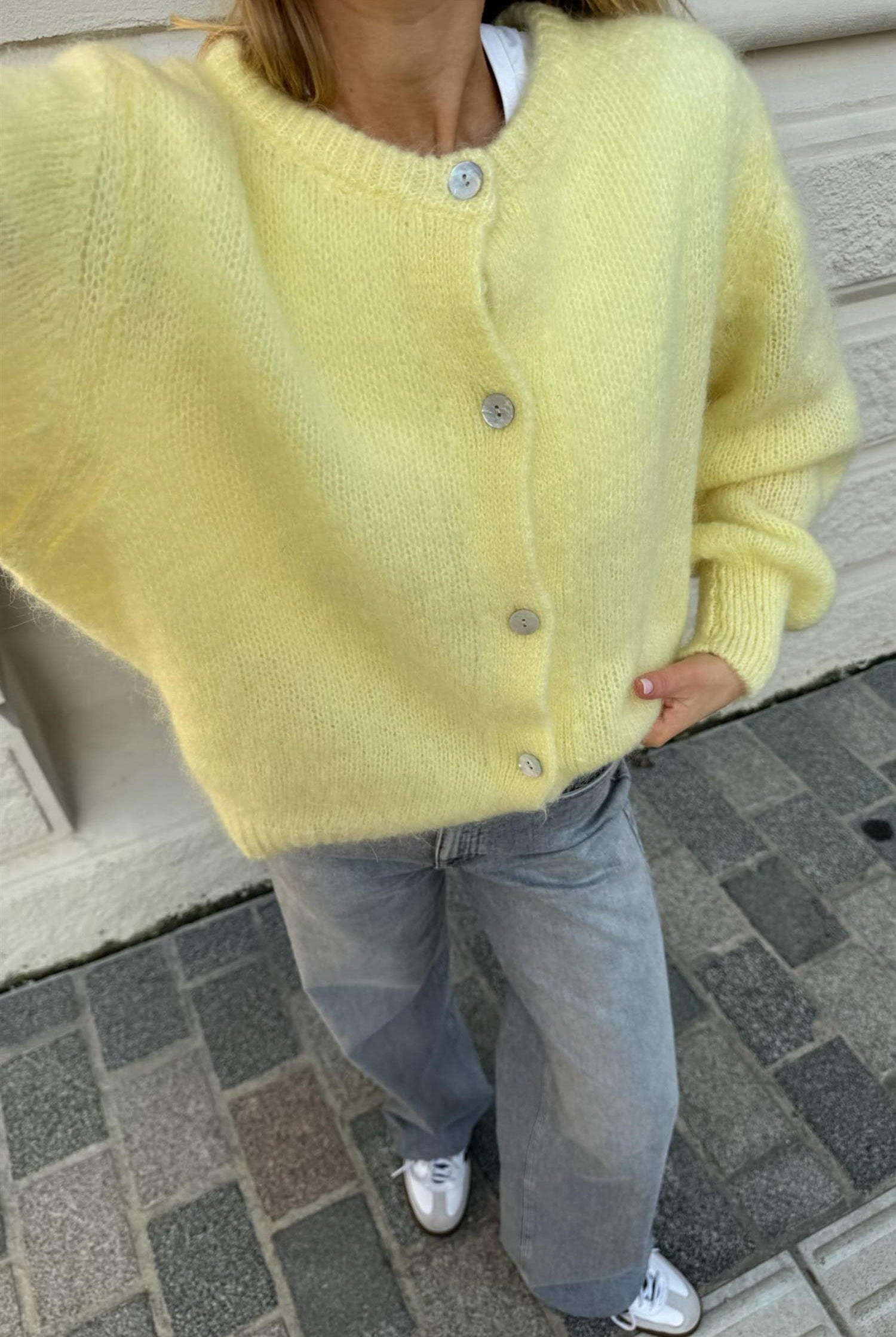 IdaIC Cardigan - Yellow - Cardigans - Helt Dilla AS
