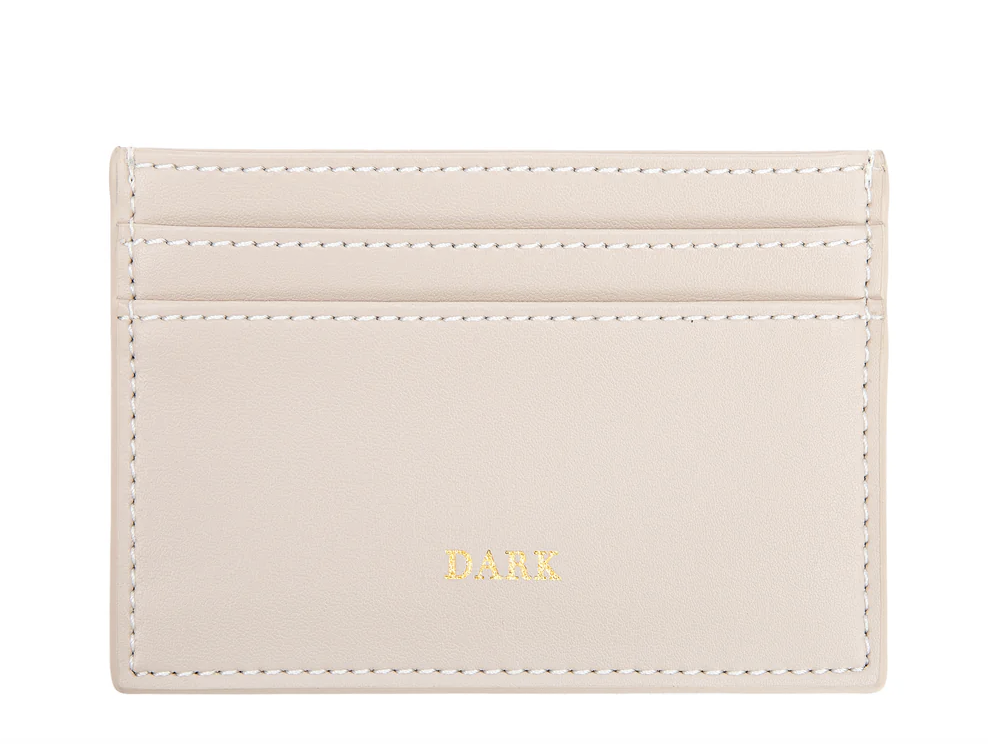 Leather Card Holder Nappa - sand