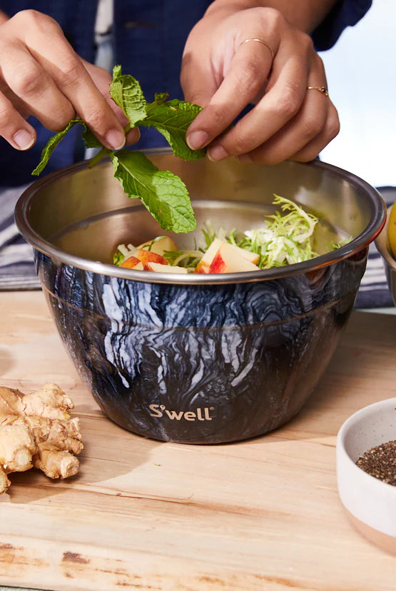 Salad bowl kit - azurite marble - 1900 ml - Tilbehør - Helt Dilla AS