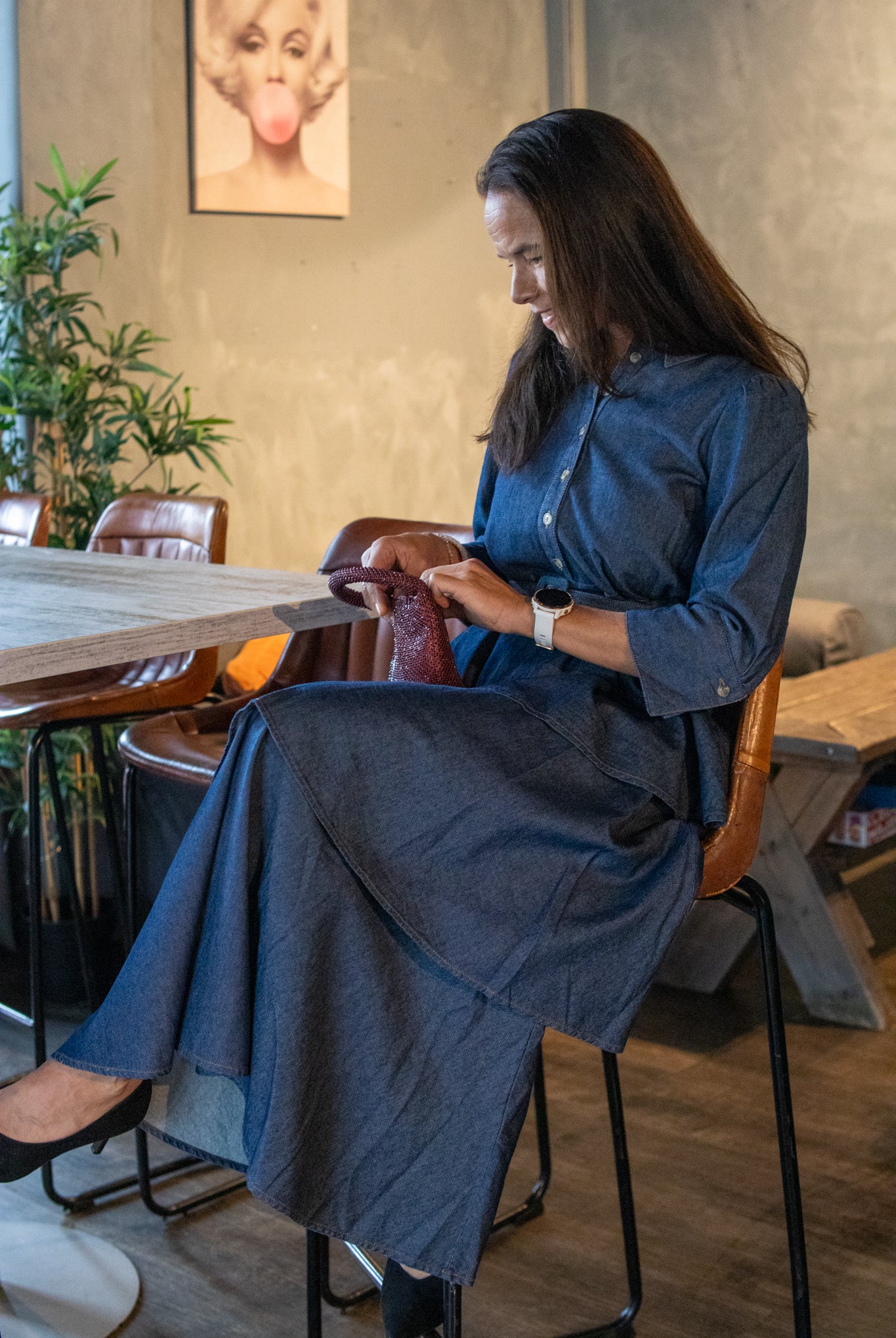 Denim Shirt Dress - Kjoler - Helt Dilla AS