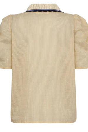 Ally Blouse - Soft Lemon Stripes - Bluser - Helt Dilla AS