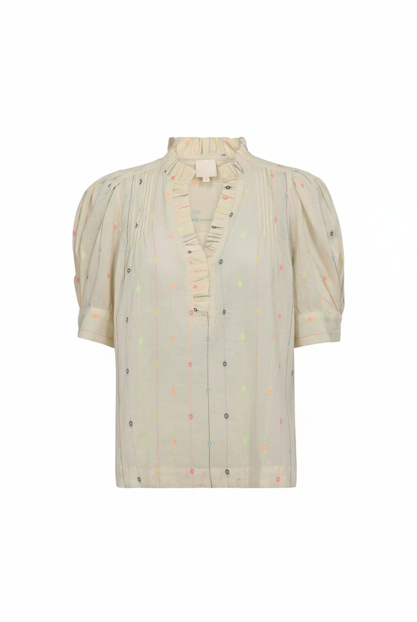 Amargo Lu Blouse - Multi Striped - Bluser - Helt Dilla AS