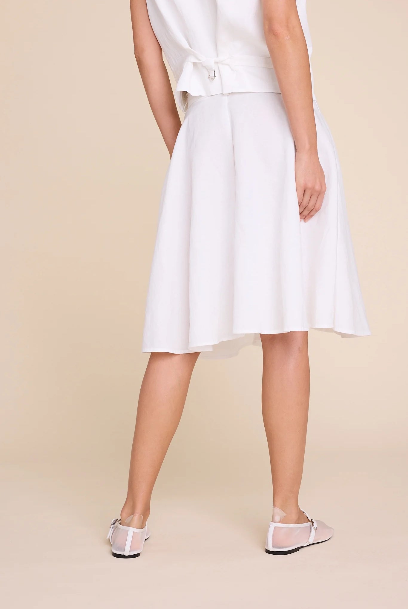 Aslaug linen skirt - white - Skjørt - Helt Dilla AS