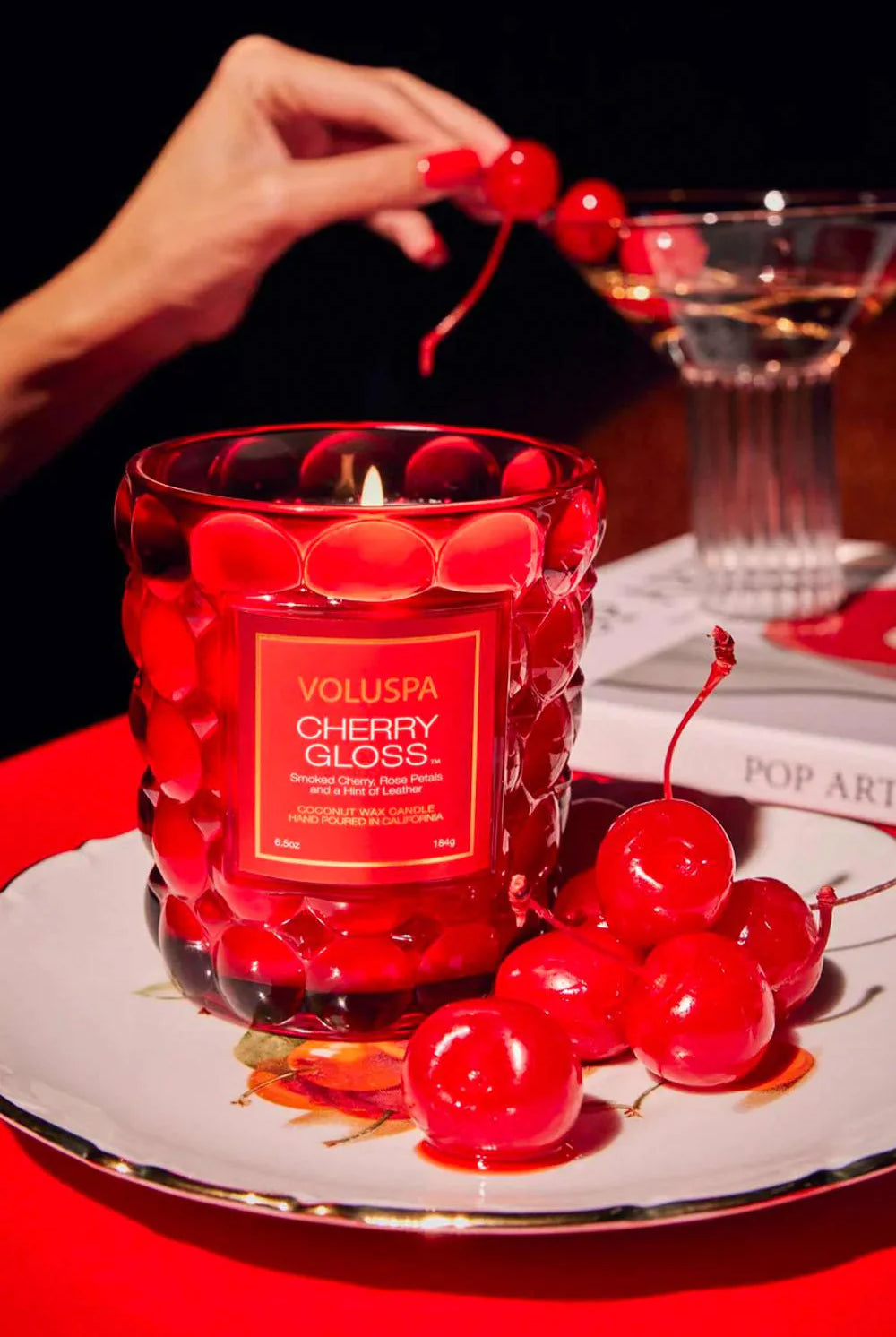 Cherry Gloss duftlys - 40 t - Tilbehør - Helt Dilla AS