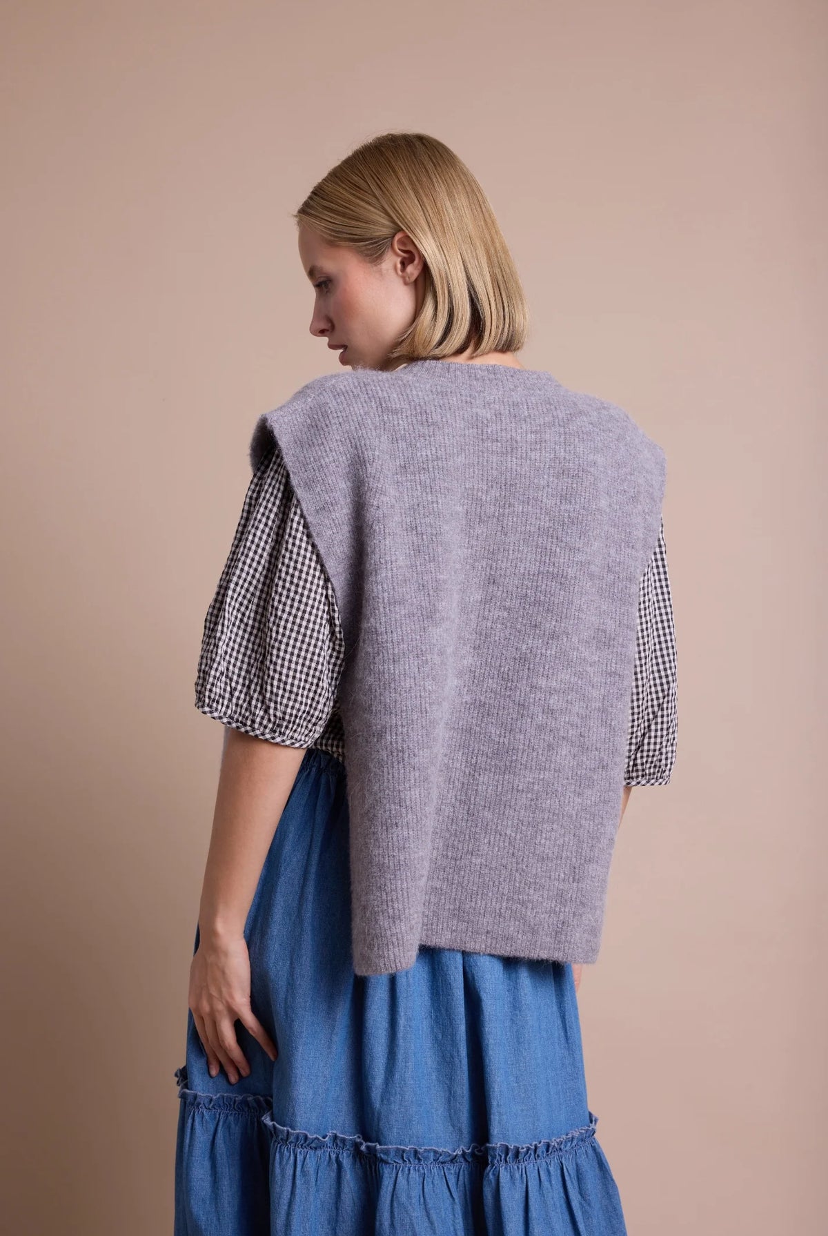 Dog Strikket Vest - Brun - Vest - Helt Dilla AS