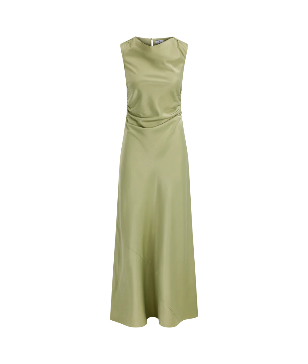 Florentina dress - sage green - Kjoler - Helt Dilla AS