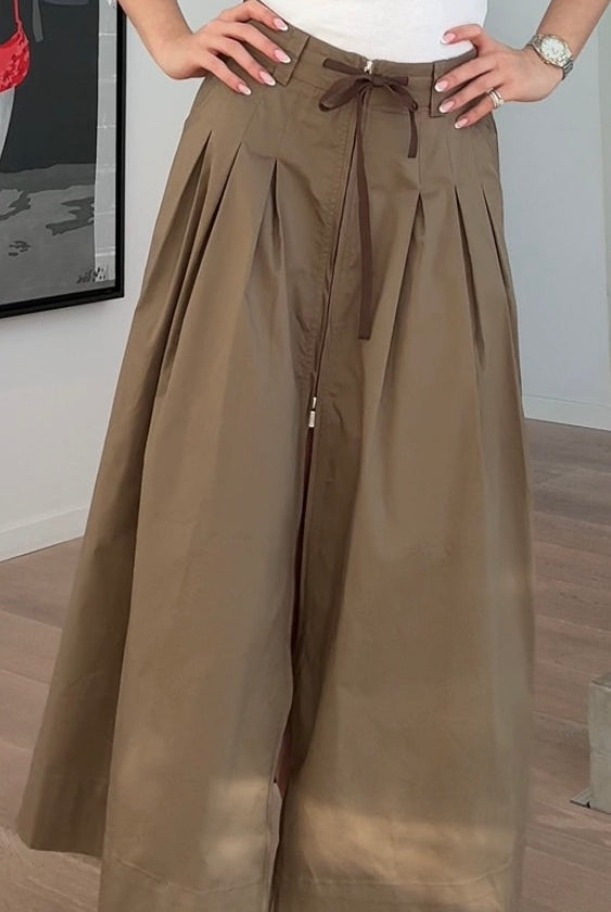 Michela skirt - Khaki Brown - Skjørt - Helt Dilla AS