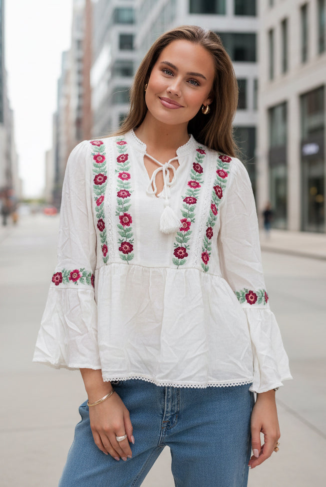 Chella 3/4 Tunic Top - Fest - Bluser - Helt Dilla AS