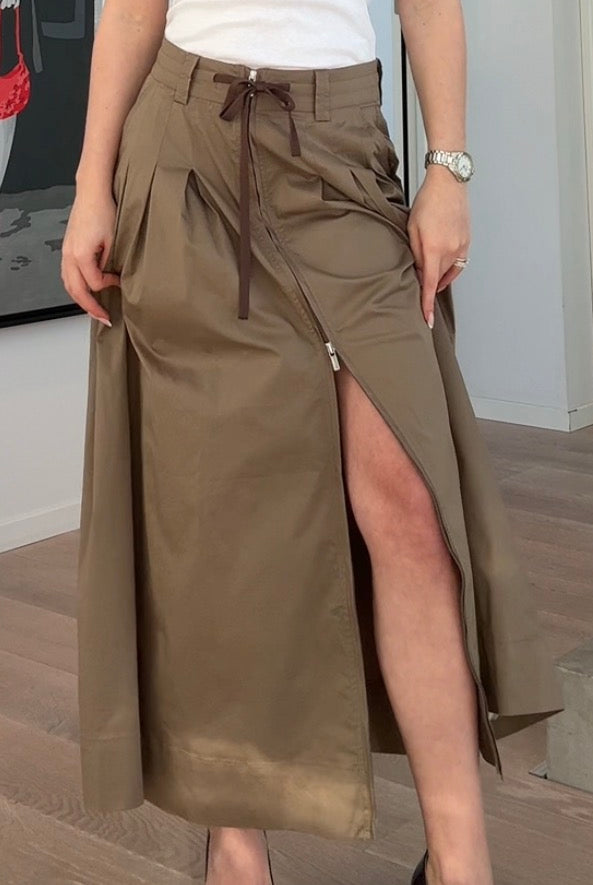 Michela skirt - Khaki Brown - Skjørt - Helt Dilla AS