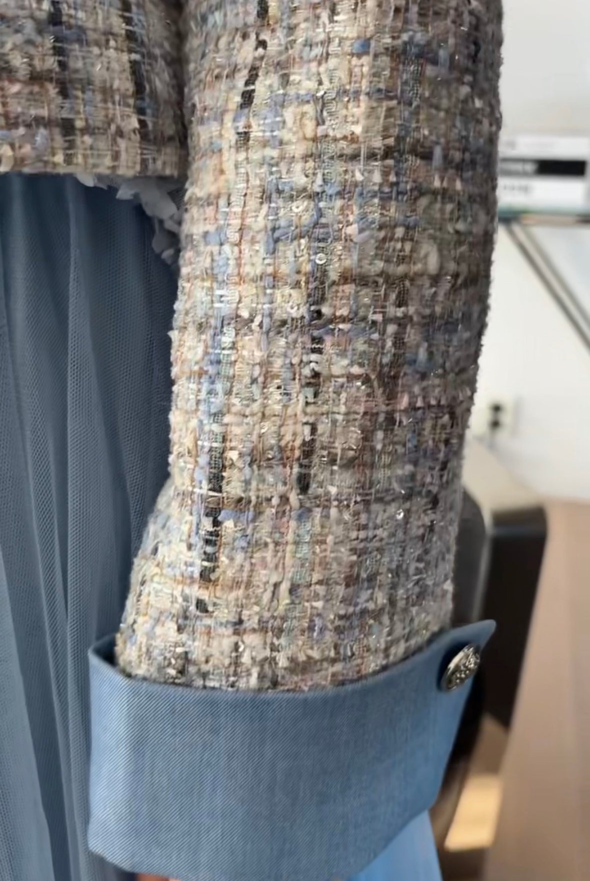 Blazer med denim - Blue Ciel - Blazer - Helt Dilla AS