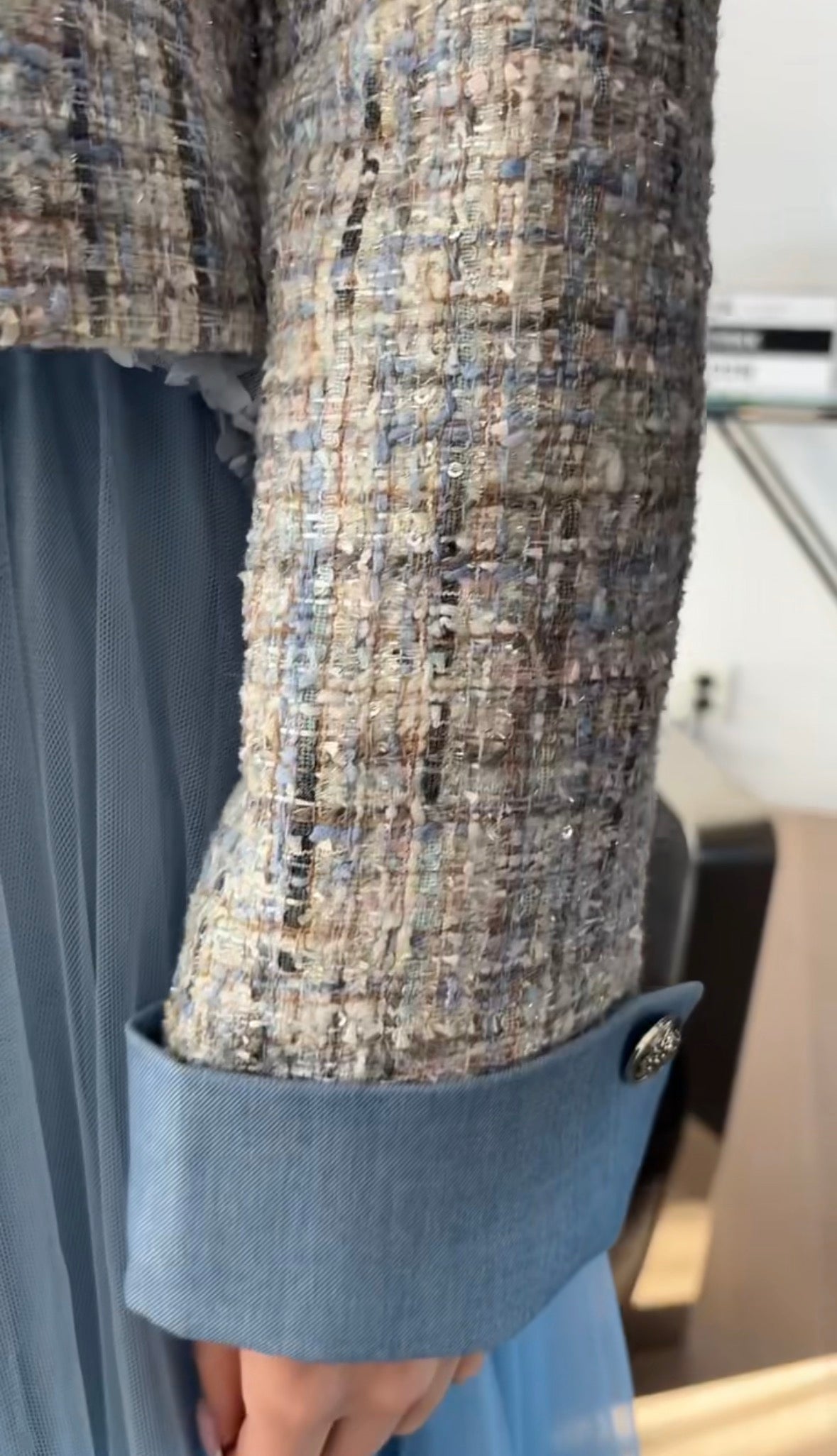 Blazer med denim - Blue Ciel - Blazer - Helt Dilla AS