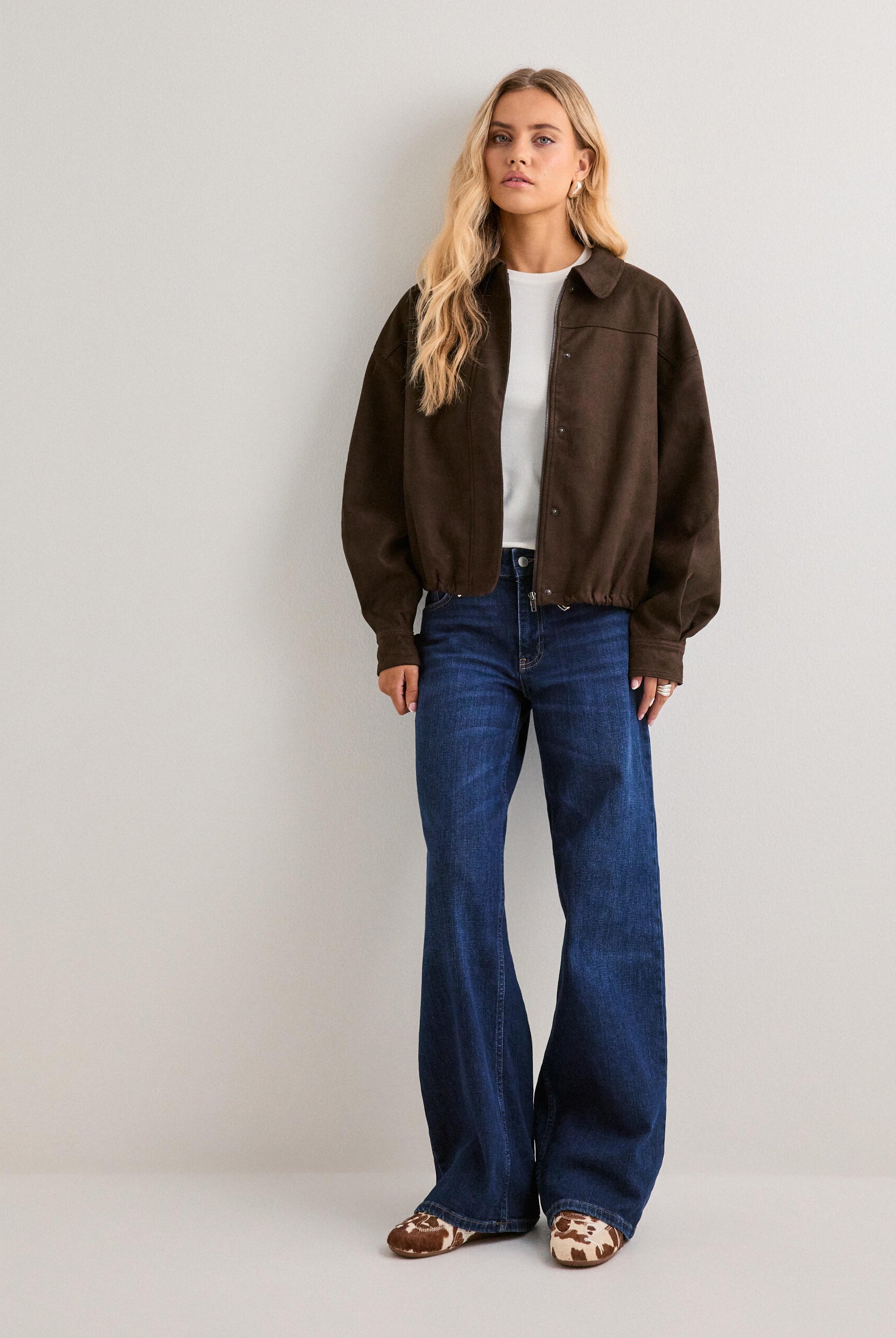 Rubby Faux Suede Jacket - brown - Yttertøy - Helt Dilla AS