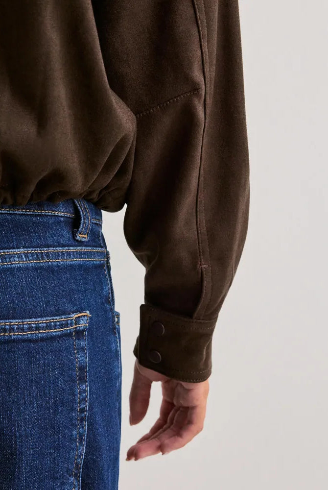 Rubby Faux Suede Jacket - brown - Yttertøy - Helt Dilla AS