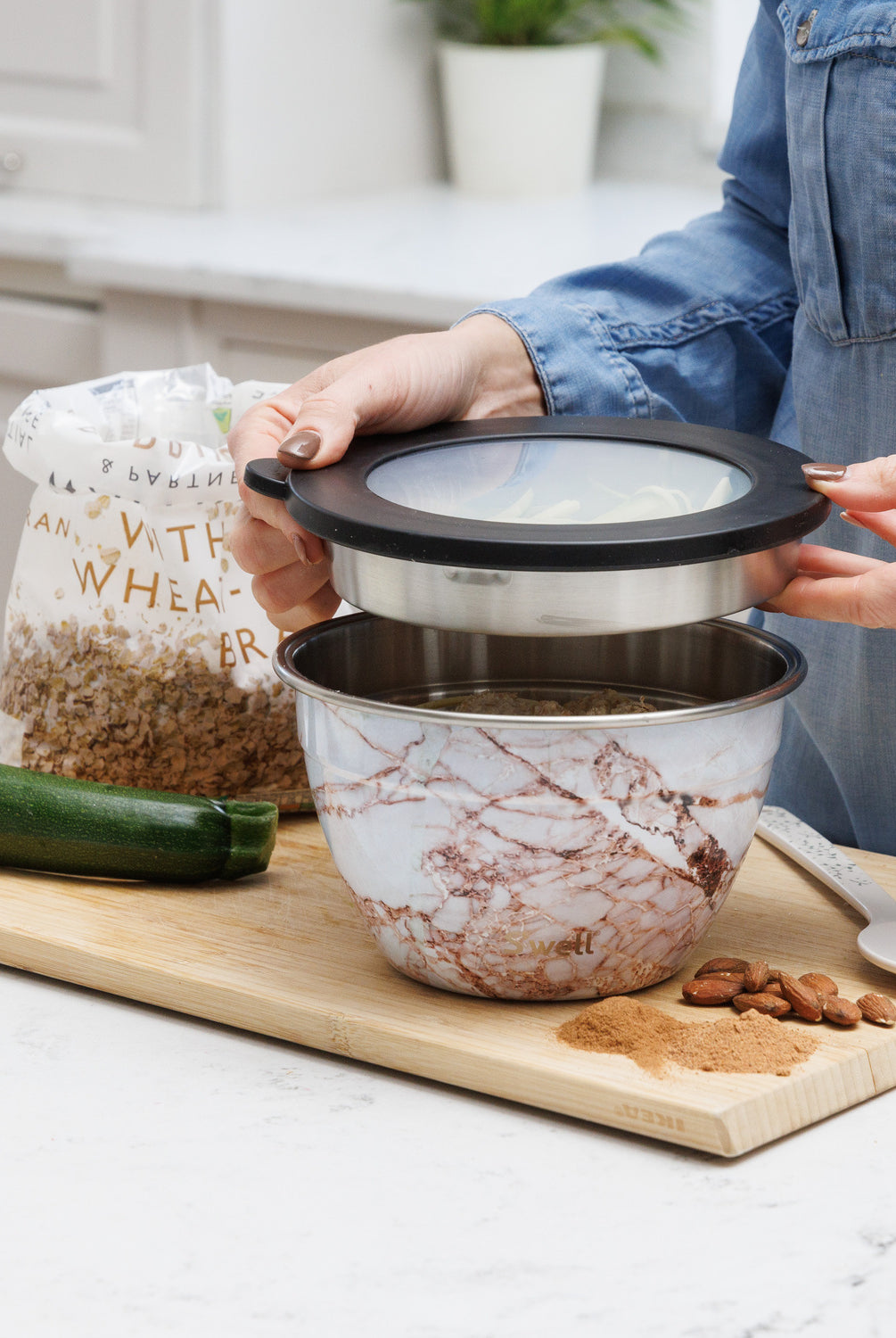 Salad bowl kit - Calacatta gold - 1900 ml - Tilbehør - Helt Dilla AS