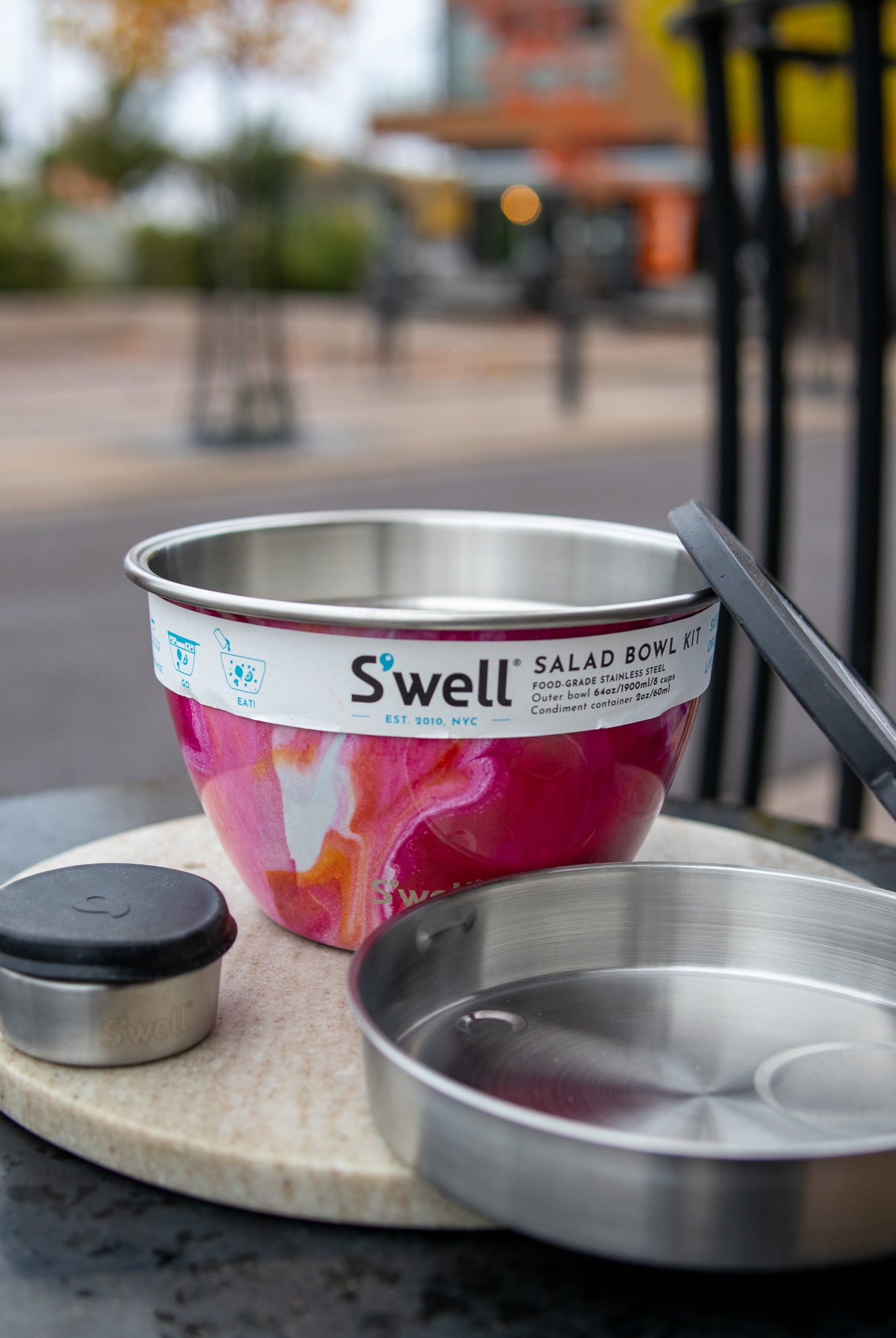 Salad bowl kit - Rose Agate - 1900 ml - Tilbehør - Helt Dilla AS